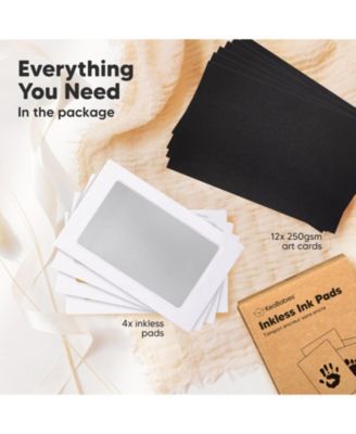 4pk Inkless Ink Pad for Baby Hand and Footprint Kit, Clean Touch Dog Paw, Dog Nose Print Kit, Baby & Pet Safe