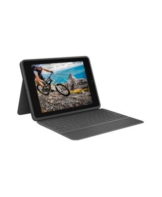 Rugged Folio Protective Keyboard Case for iPad 7th and 8th Gen