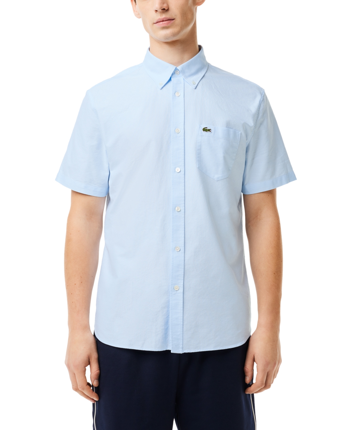 Men's Short Sleeve Button-Down Oxford Shirt - KCD - Yellow/white