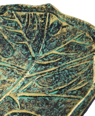 10in. Leaf Shaped Decorative Accent Tray