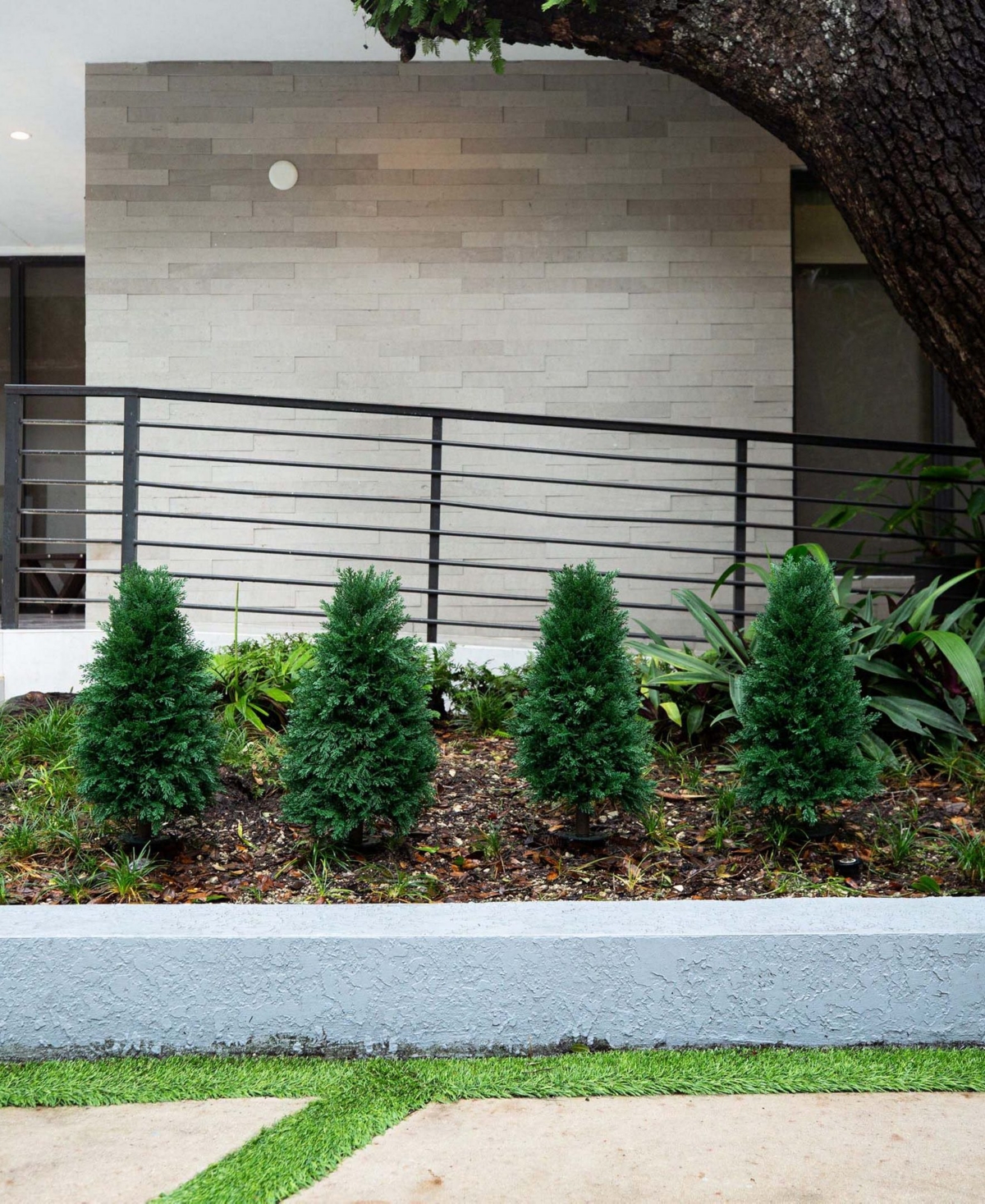 NEARLY NATURAL 2.5FT. UV RESISTANT ARTIFICIAL CEDAR PLANT WITH INTEGRATED GROUND STAKE INDOOR/OUTDOOR 