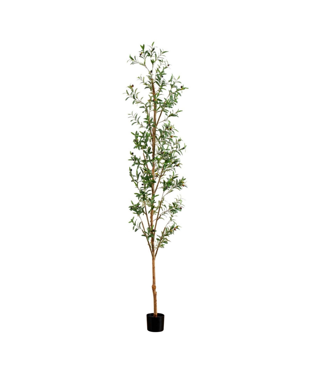 9ft. Artificial Olive Tree with Natural Trunk - Green