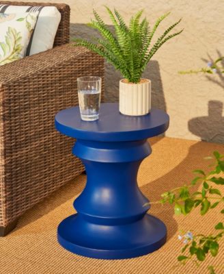  Multi-functional Cobalt Blue Chess Garden Stool or Planter Stand or Accent Table
