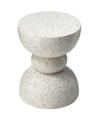Multi-functional Faux Terrazzo Garden Stool or Plant Stand or Accent Table