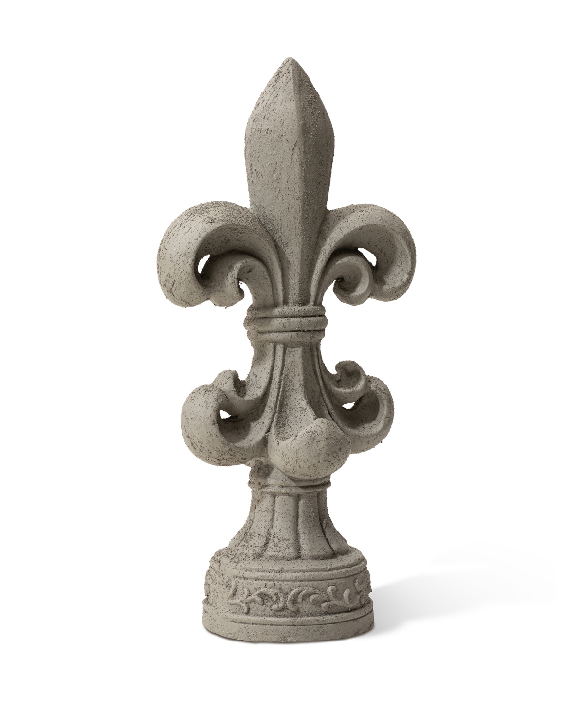 Glitzhome Standing Fleur De Lis Garden Statue