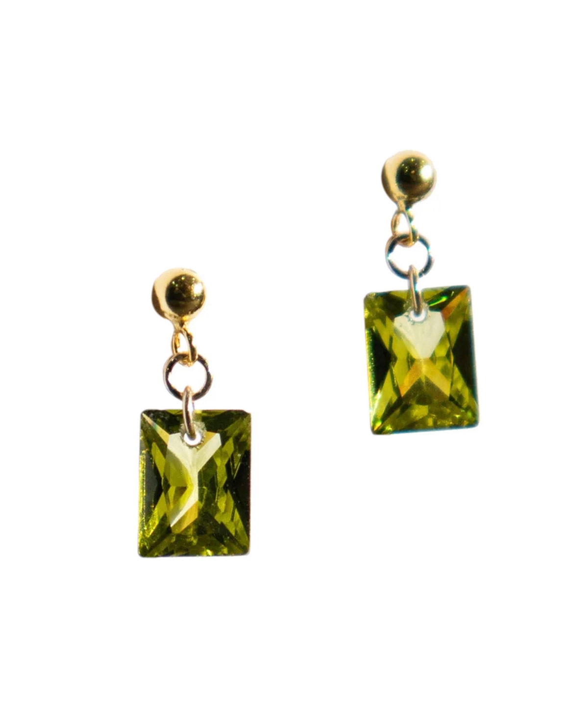 Denise - Green zircon earrings - Green