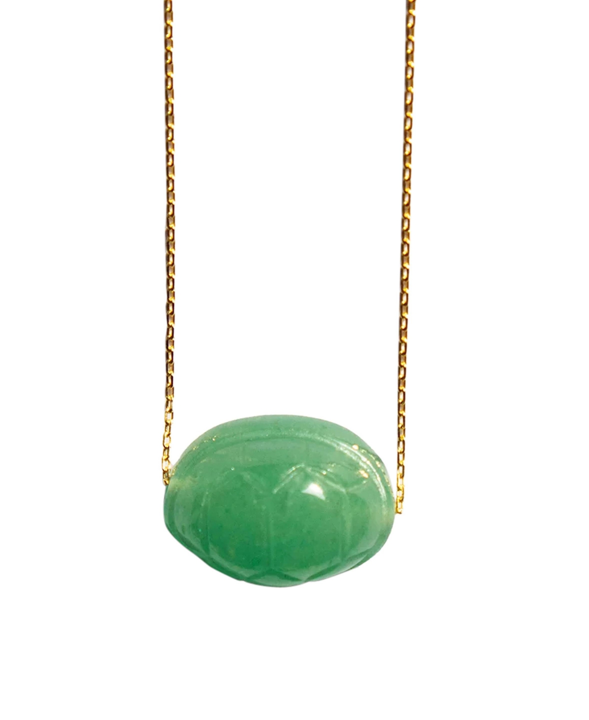 Turtur - Jade stone pendant necklace - Green