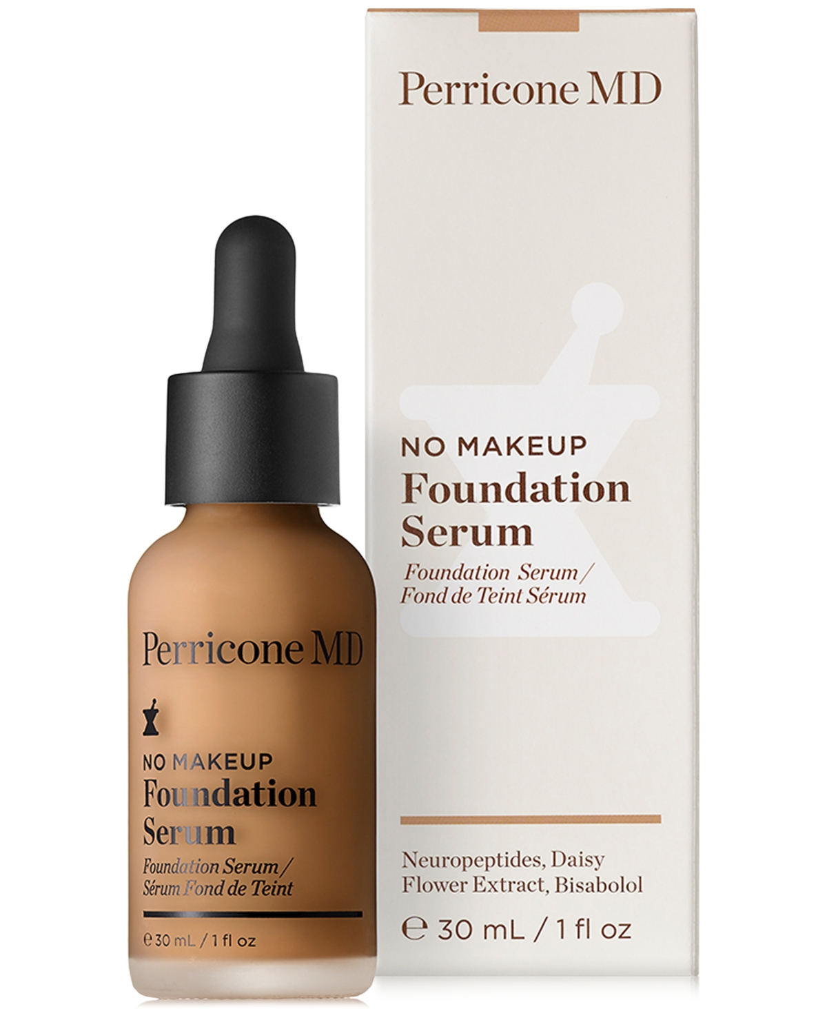 Shop Perricone Md No Makeup Foundation Serum, 1 Oz. In Tan