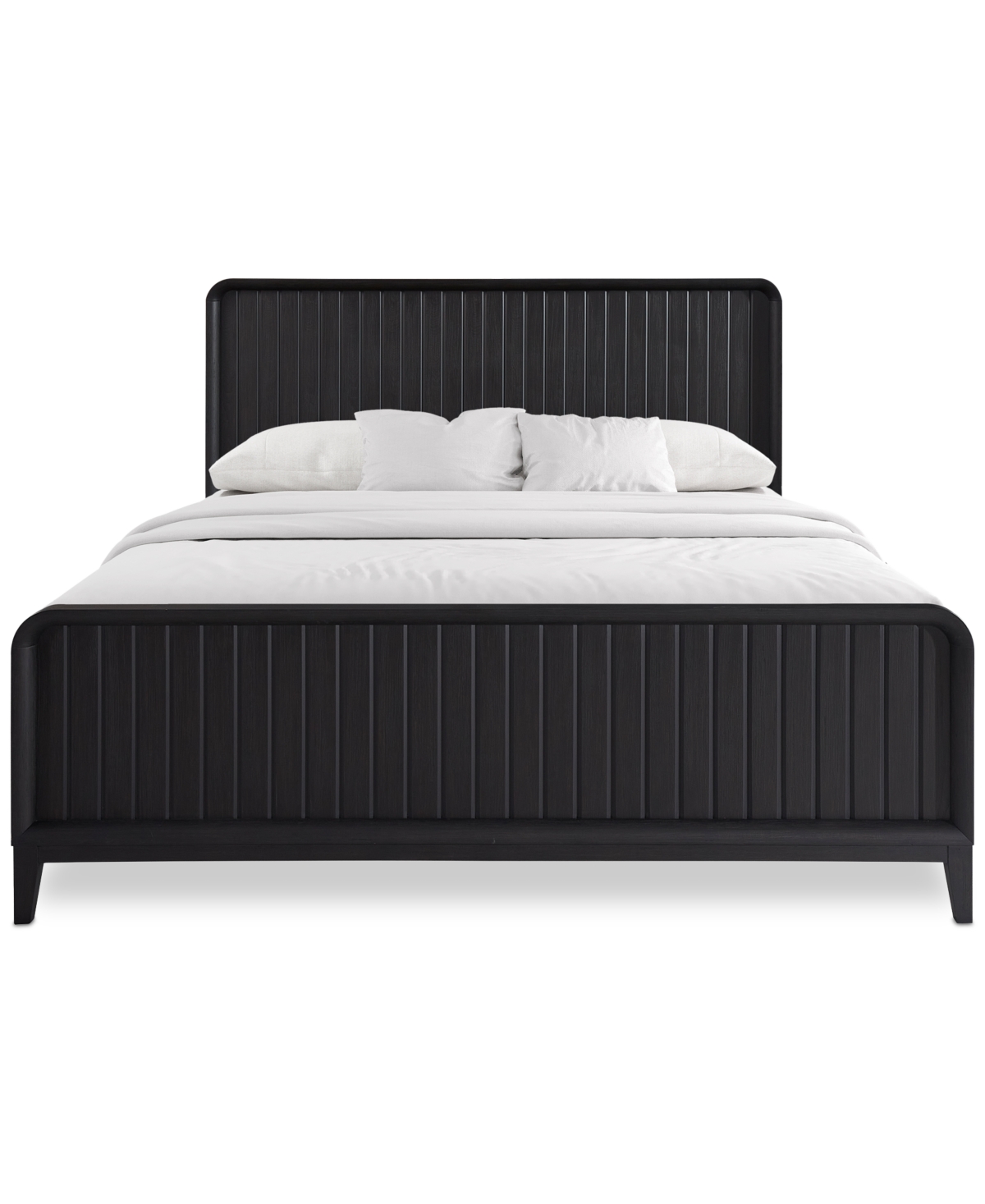 Shop Macy's Assemblage 3pc Bedroom Set (king Bed, Dresser, & Open Nightstand) In Black