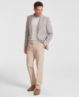 Nautica Men's Modern-Fit Solid Tweed Sport Coat - Tan Solid