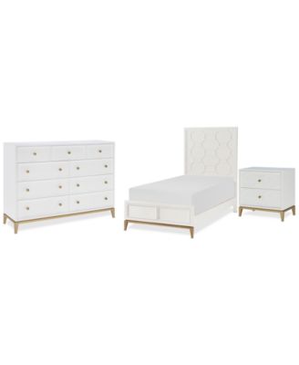 Furniture - Chelsea 3-Pc. Bedroom Set (Full Bed,  Dresser & Nightstand)