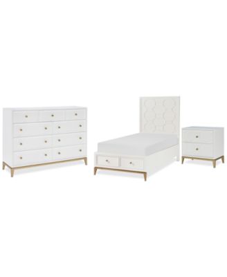Furniture - Chelsea 3-Pc. Bedroom Set (Full Storage Bed, Dresser & Nightstand)