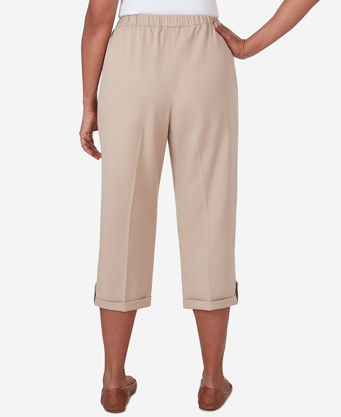 Alfred Dunner Women's Tuscan Sunset Pull-On Capri Pants - Macy's