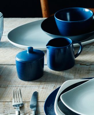 Colorscapes Black-On-Black Swirl Sugar and Creamer, Set of 2