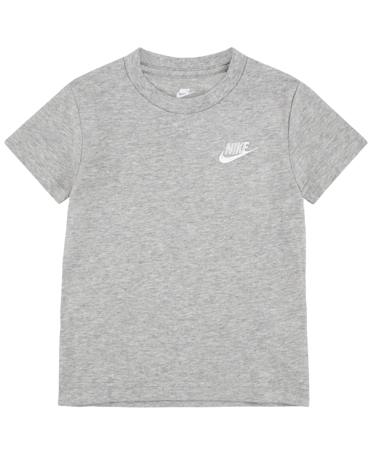 Nike Kids' Toddler Boys Sportswear Embroidered Futura Short Sleeve T-shirt In Dark Gray Heather