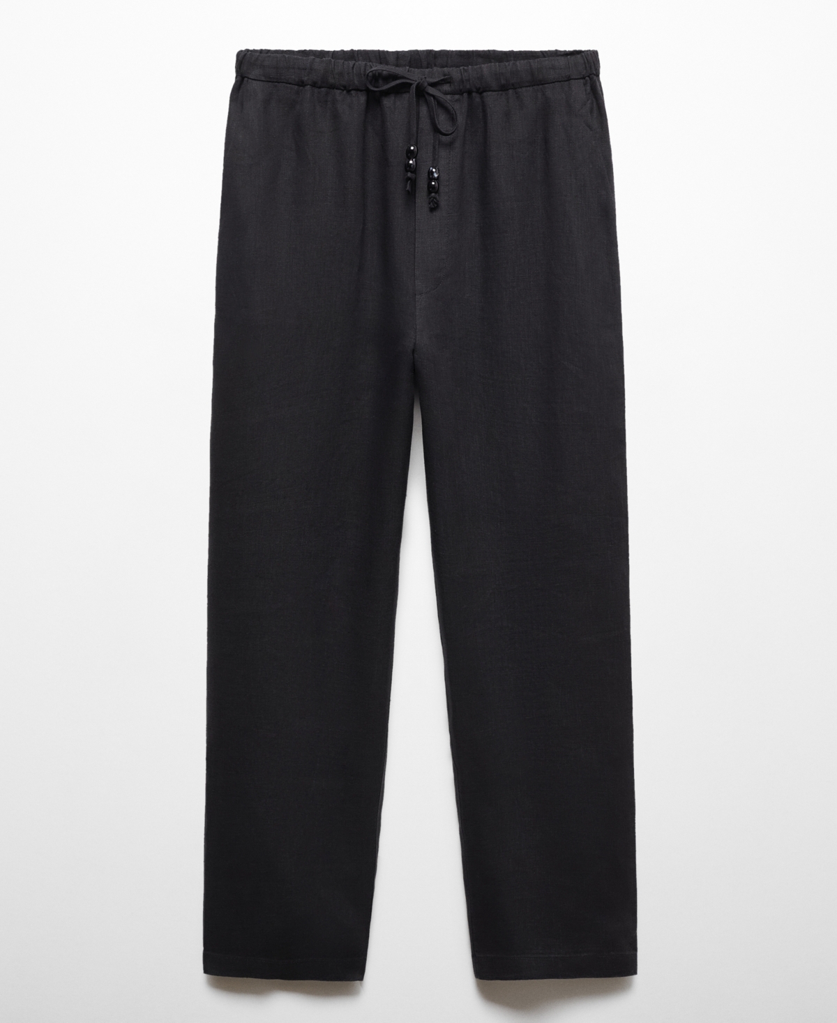 Shop Mango Women's 100% Linen Pants In Bright Pin