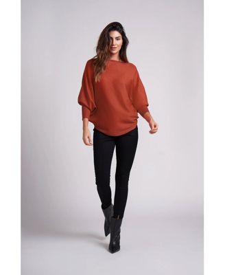 Women's Ivy Oversized Dolman 3/4 Sleeve Sweater