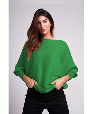 Women's Ivy Oversized Dolman 3/4 Sleeve Sweater