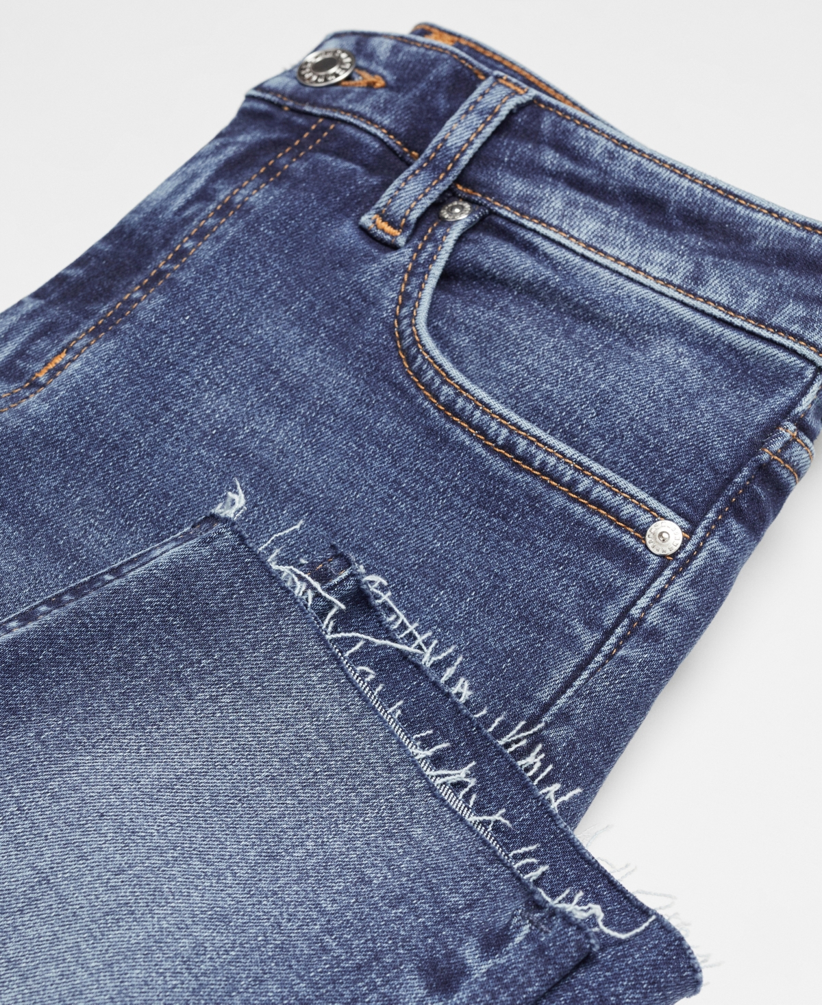 Shop Mango Women's Capri Slim-fit Jeans In Open Blue