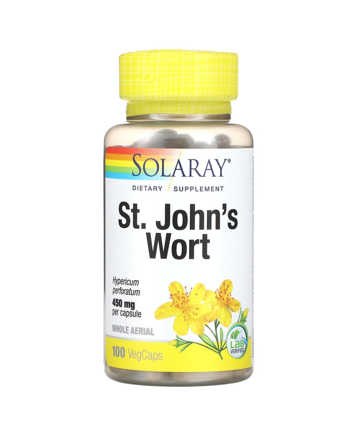 St. John's Wort 450 mg - 100 VegCaps - Assorted Pre-pack (See Table