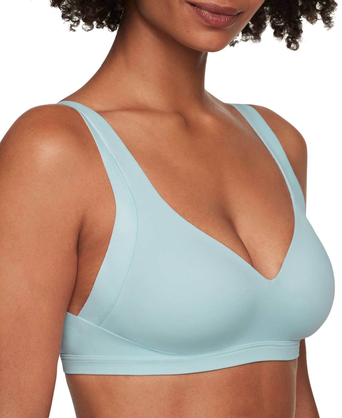 Shop Warner's Warners No Side Effects Underarm And Back-smoothing Comfort Wireless Lightly Lined T-shirt Bra Ra223 In Summer Sky