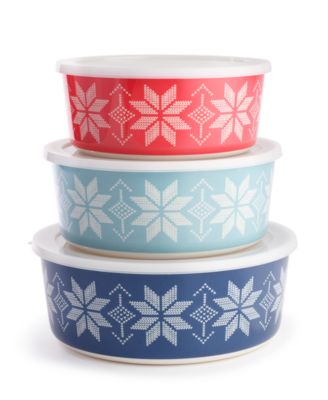 The Cellar - 3-Pc. Nesting Food Containers & Lids Set