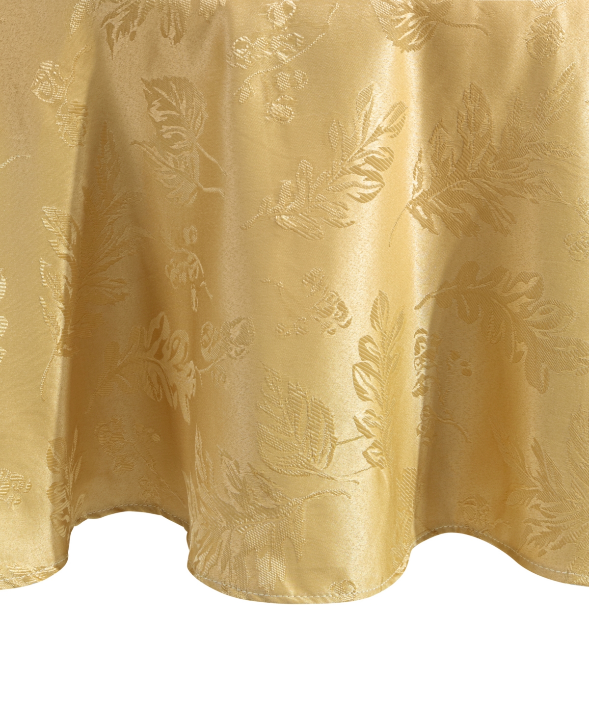 Elrene Elegant Woven Leaves Jacquard Damask Tablecloth