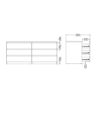Scottsdale 6 Drawer Double Dresser