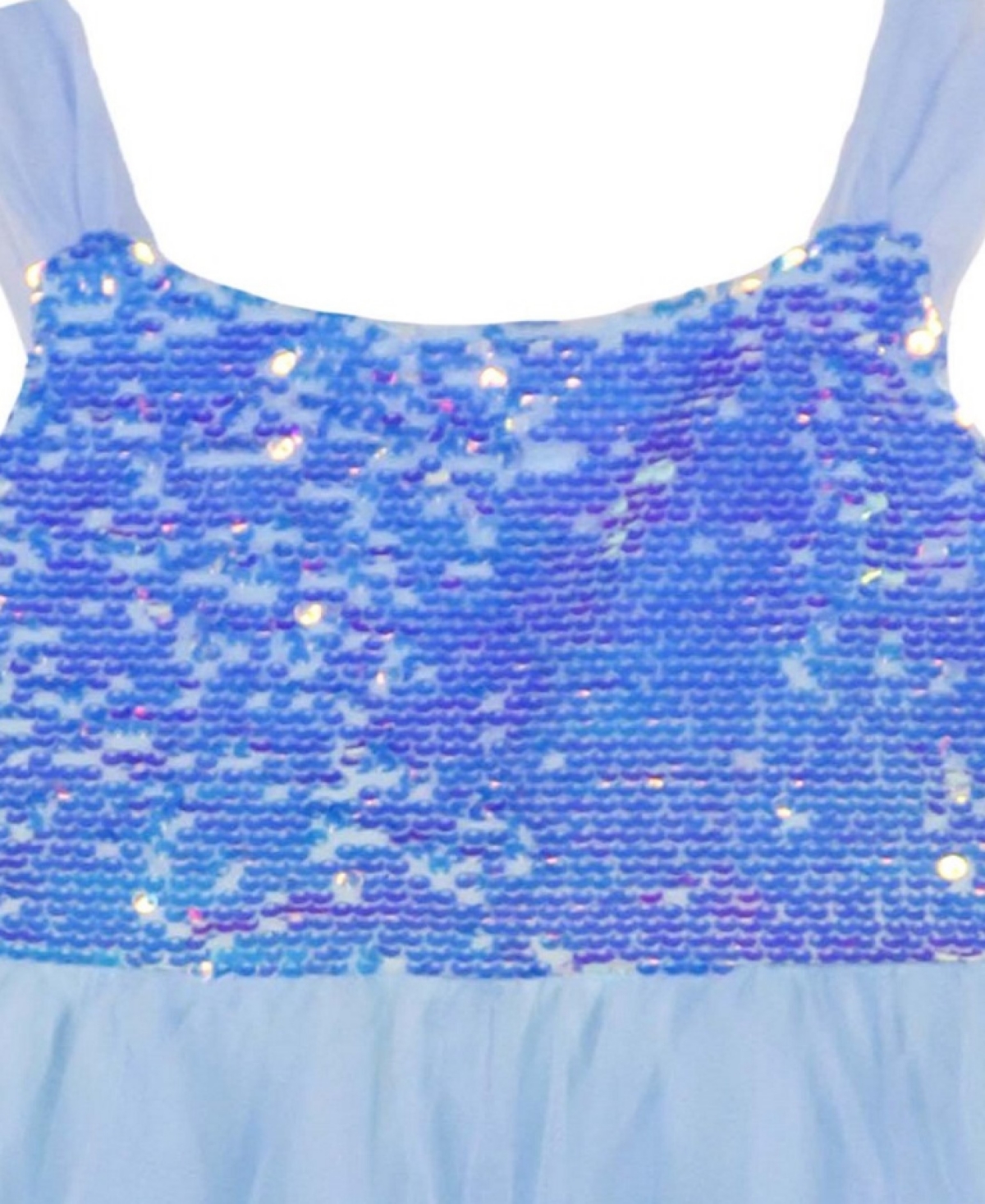 Pink Violet Little Girls Sleeveless Ombre Sequin Fairy Hem Dress
