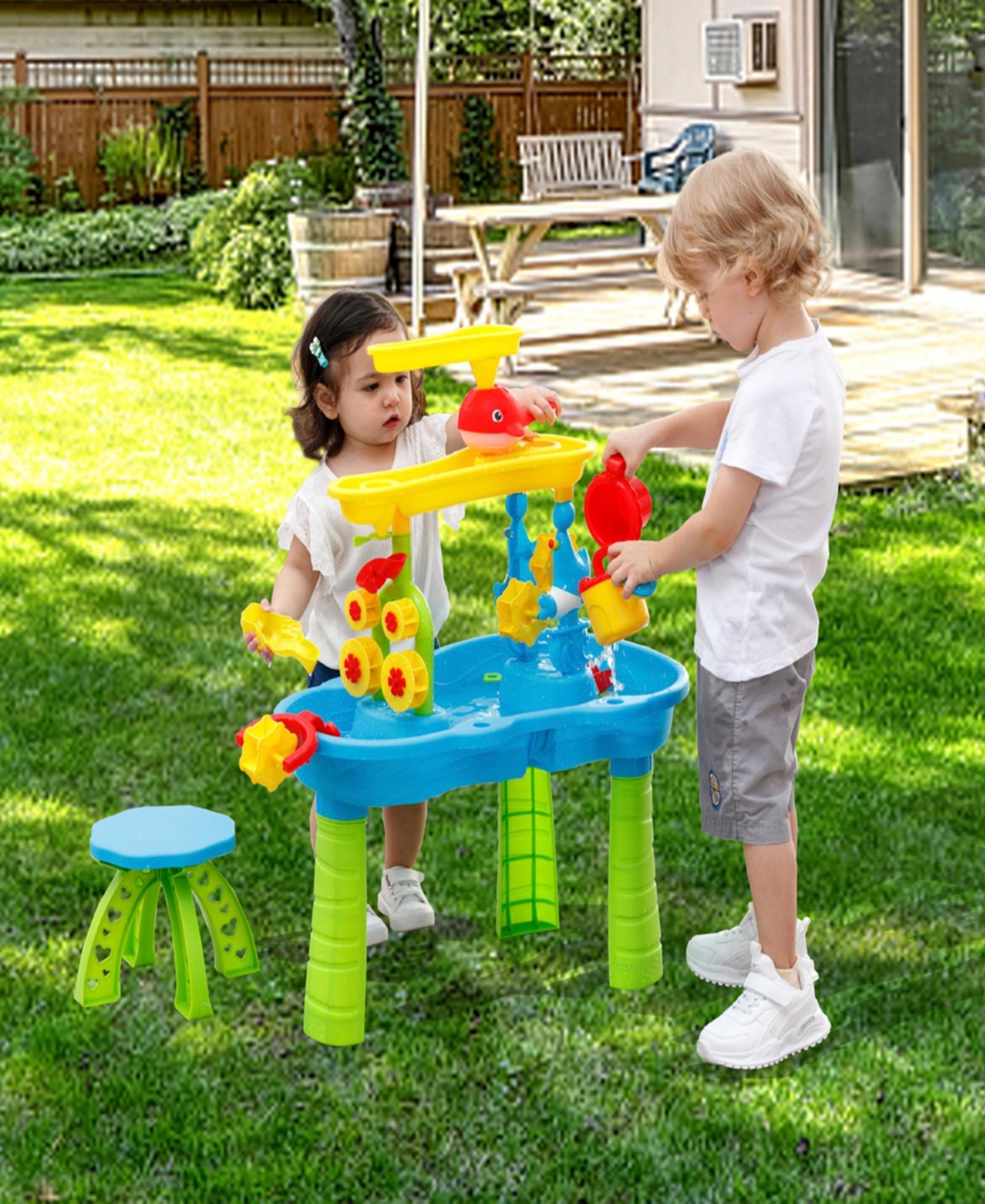 Trimate - Sensory Sand And Water 3 Tier Table In Multi