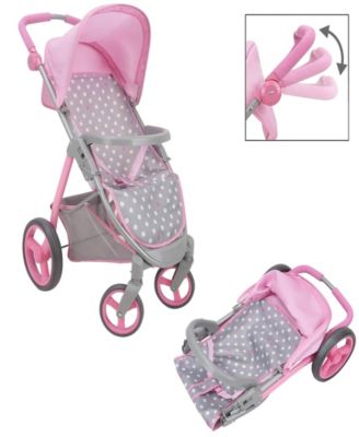 Crew - Cotton Candy Pink - Doll Travel System
