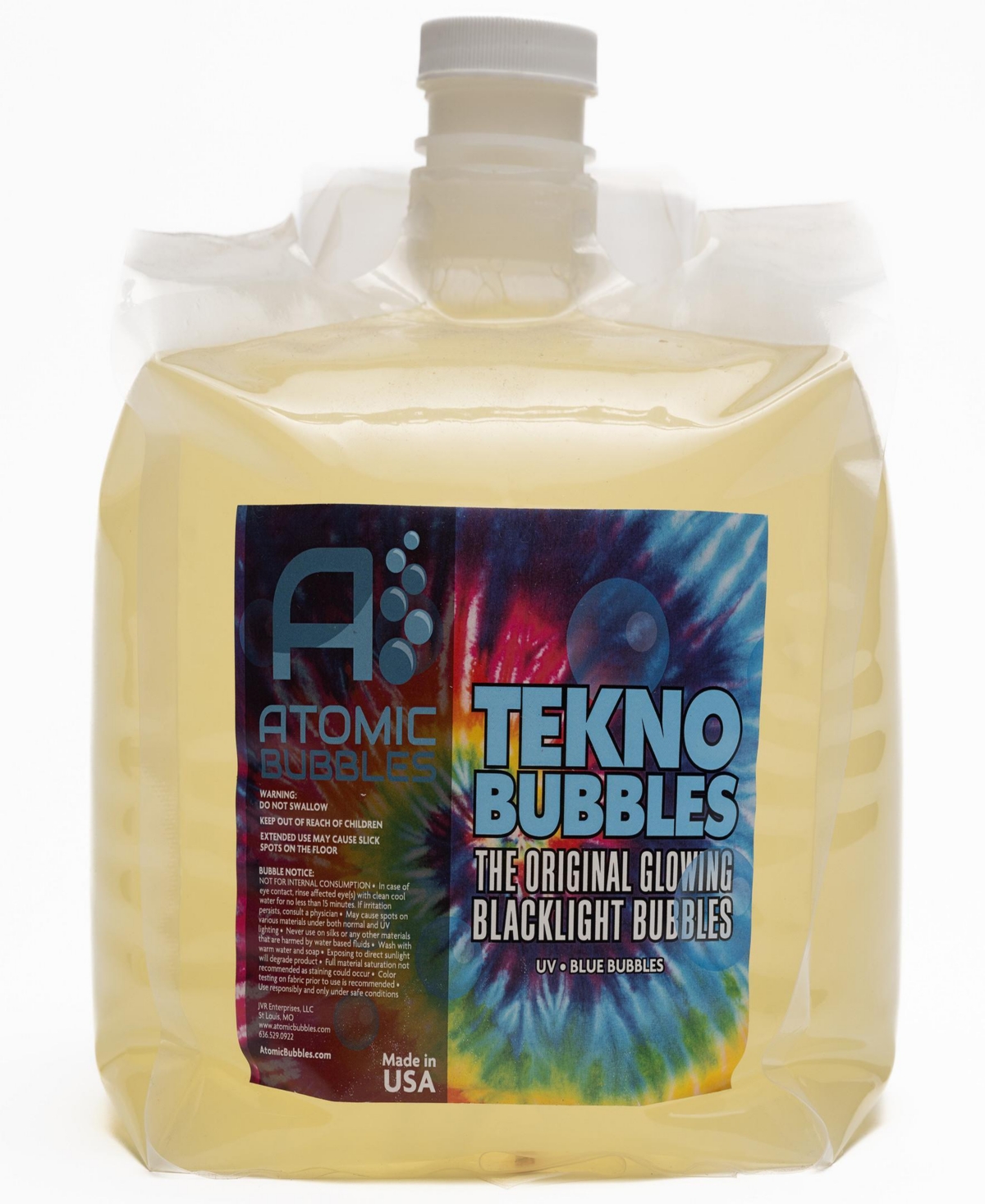 Atomic Bubbles - Tekno Bubbles 128 oz Smart Pouch Refill In Multi