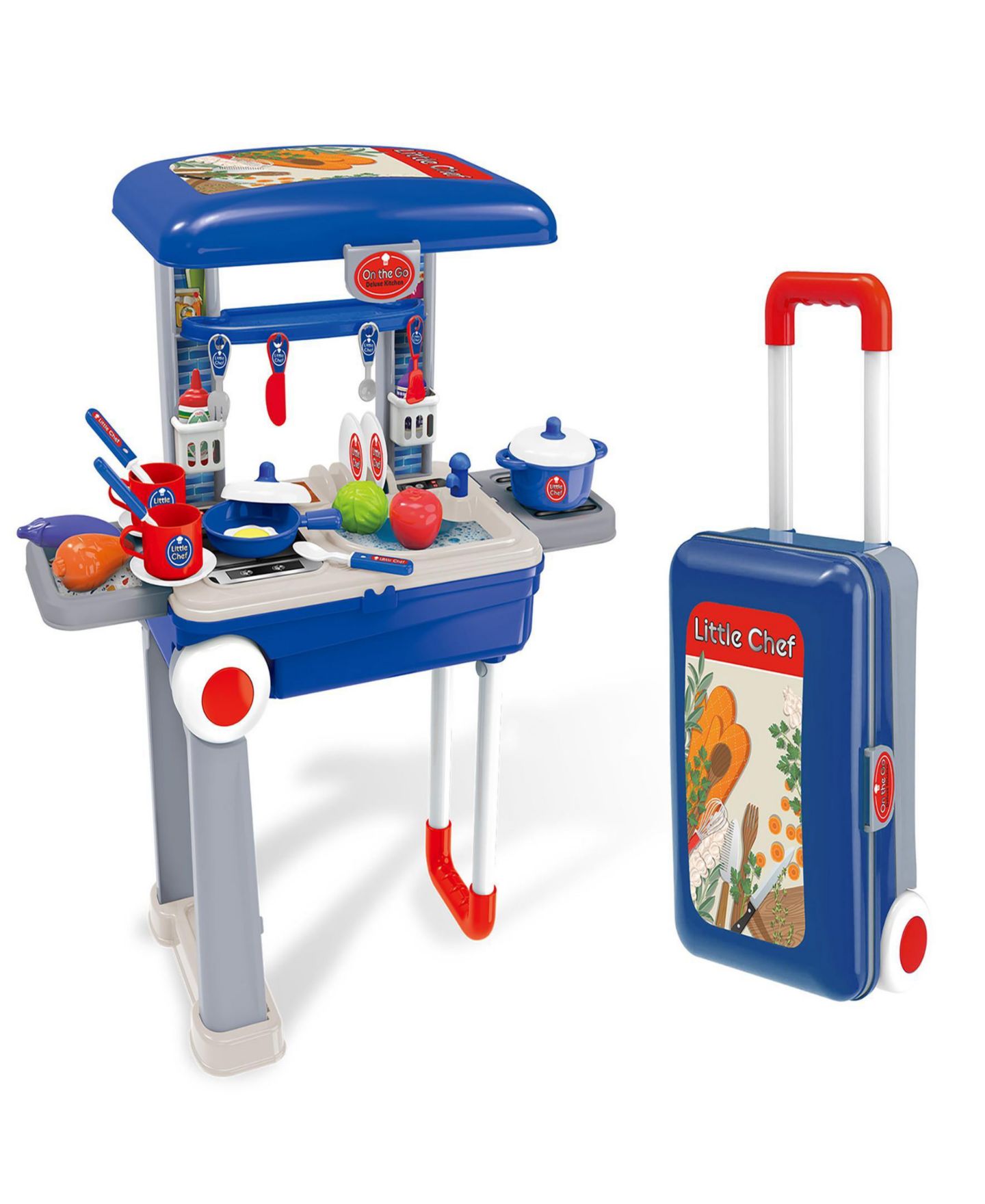 Детские игрушки Kid Galaxy 2-in-1 Portable Carrying Case 24-Piece Cooking Set, Ages 3+ — фото 3