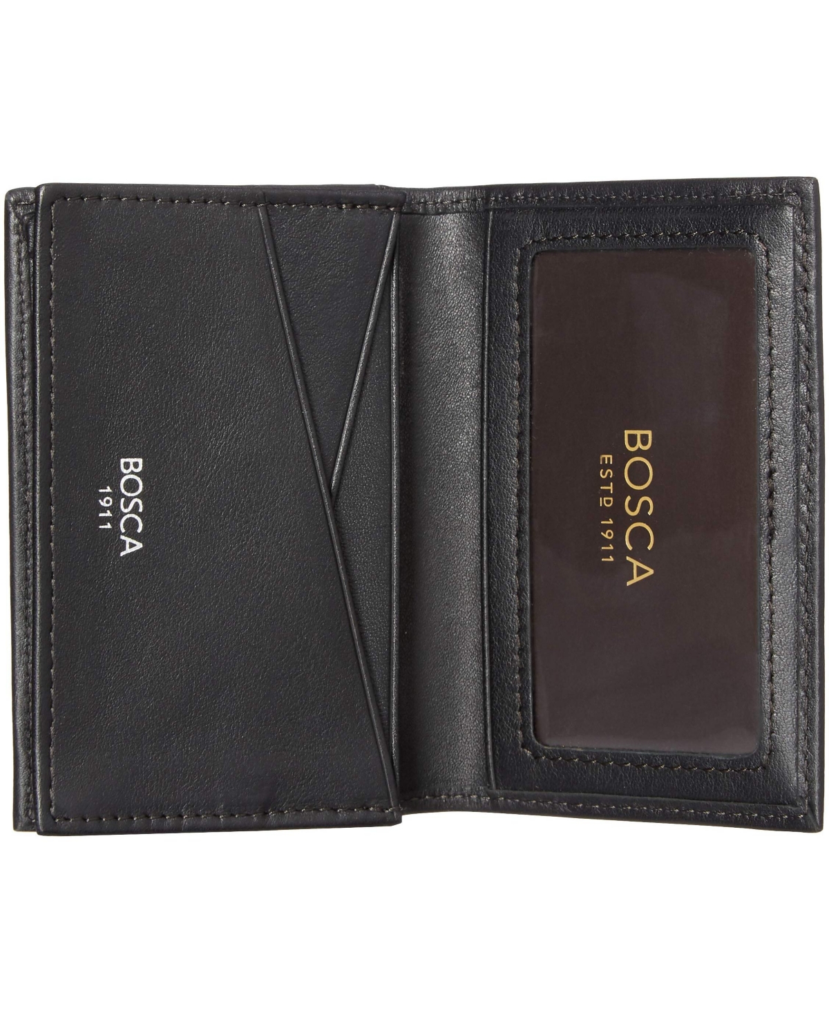 Bosca Nappa Vitello Full Gusset 2 Pocket Card Case with Id