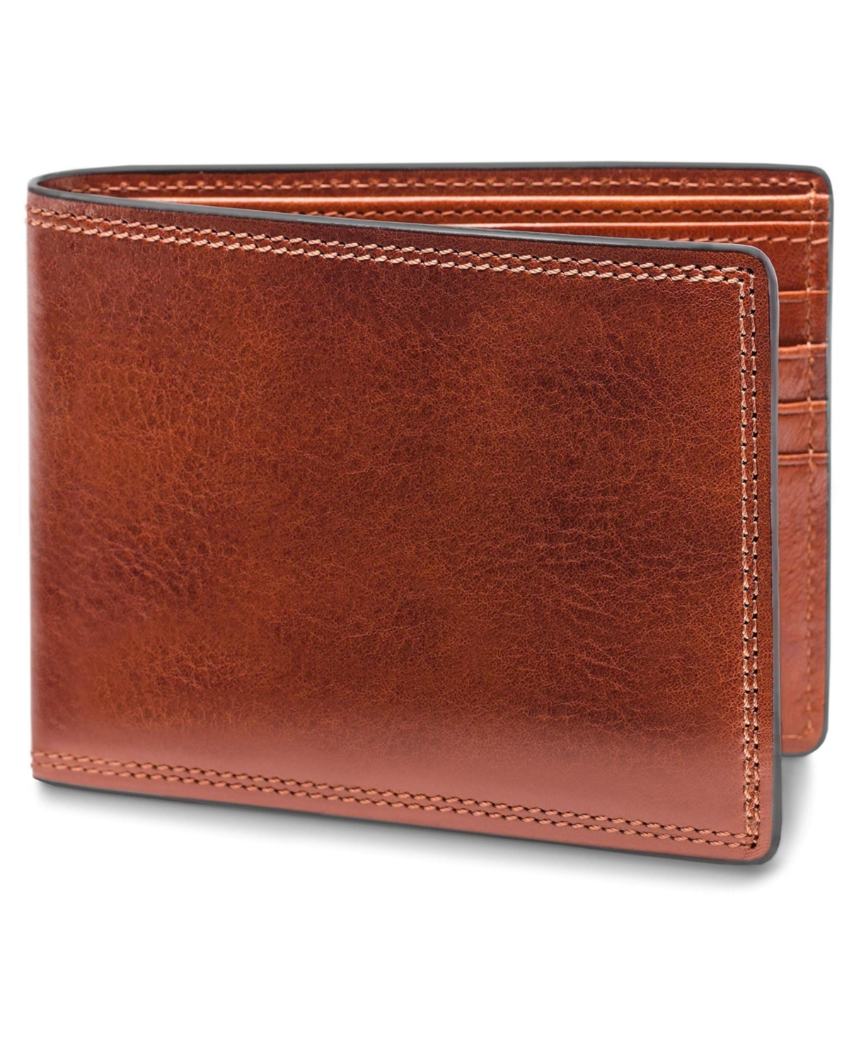 Dolce Old Leather 8 Pocket Deluxe Executive Wallet - Amber
