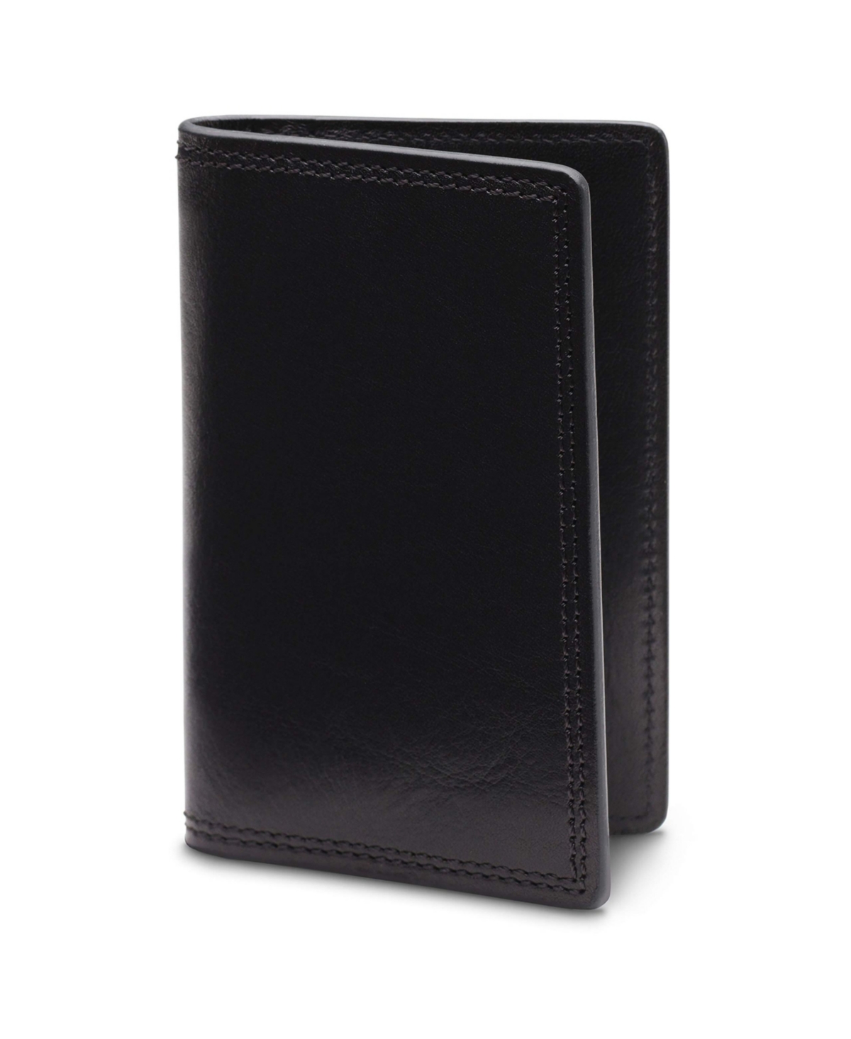Old Leather Calling Card Case - Black