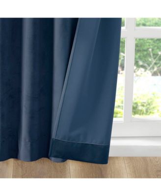 Colt Room Darkening Velvet Thermal Insulated Curtain Panel Pair