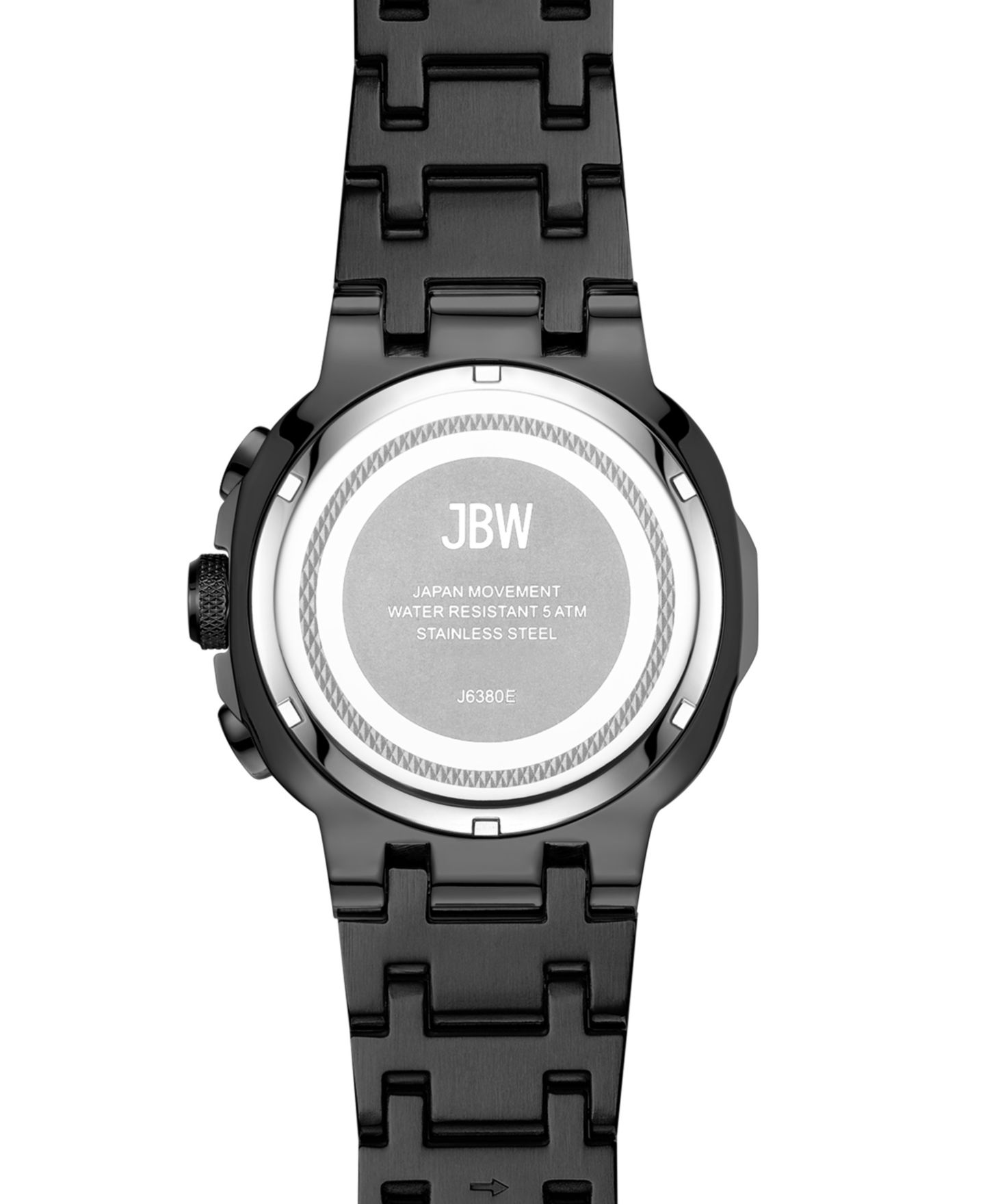Мужские часы Jbw Heist Multifunction Black Stainless Steel Watch, 45mm — фото 2