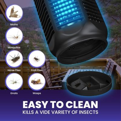 Electric Bug Zapper, Waterproof Outdoor & Indoor Insect Killer with Switch: 4000V Powerful Grid
