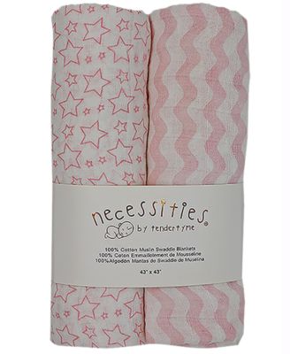 Baby Girls Stars Nursery Blanket Collection, 7 Piece Set