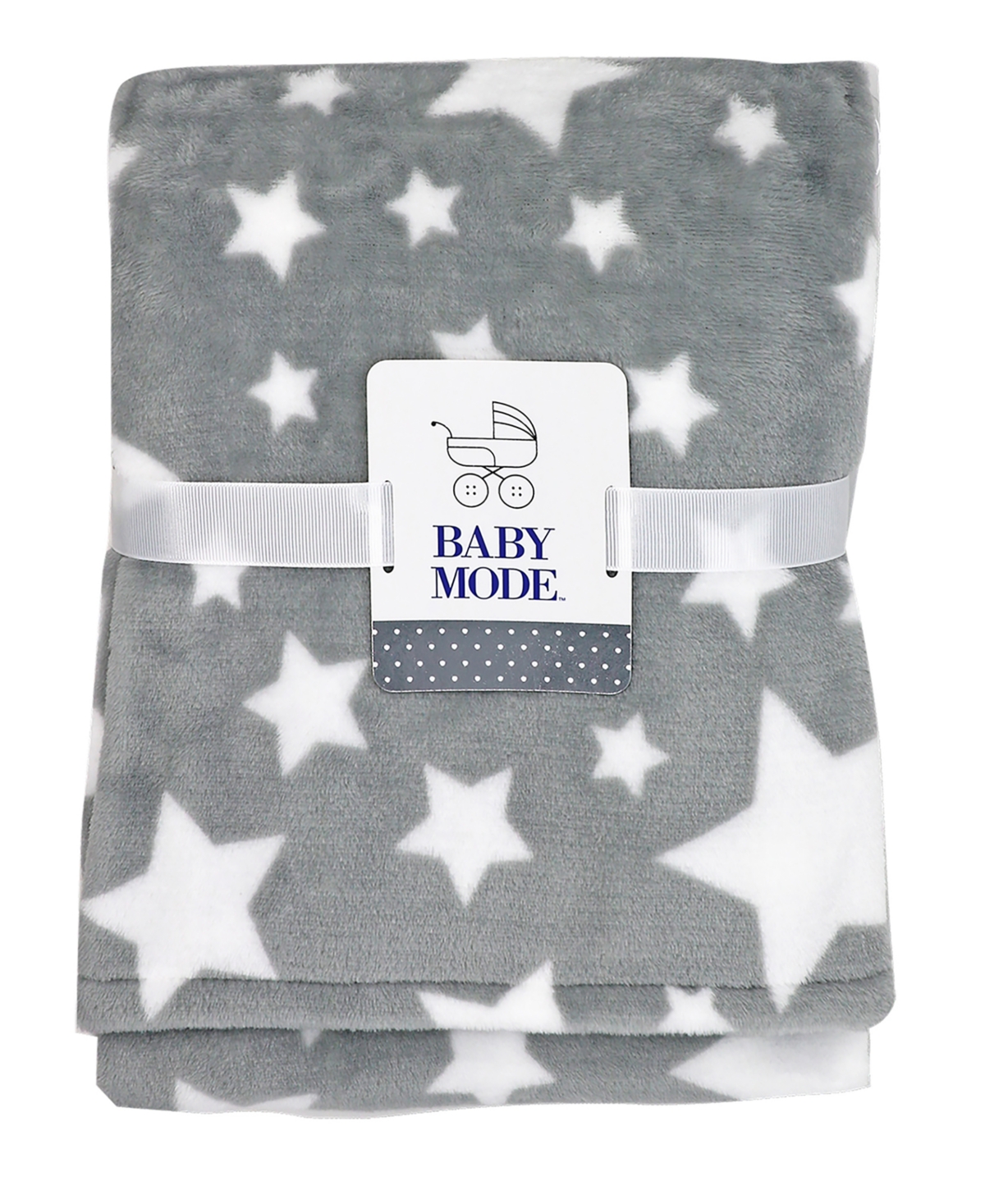 Shop Tendertyme Baby Boys Or Baby Girls Stars Nursery Blanket Collection, 7 Piece Set In Gray And White