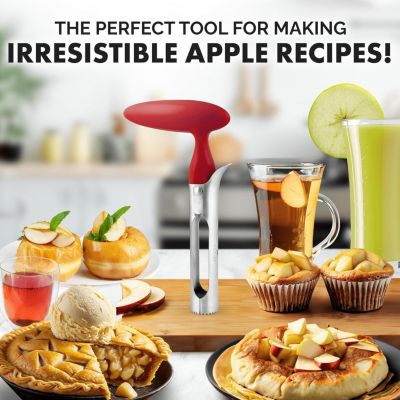 Stainless Steel Apple Corer – Easy to Use, Durable, Also Works as Cupcake Corer