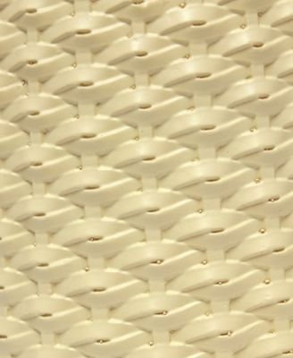 20.4" Tall Traditional Ceramic Purled Texture Bedside Table Desk Lamp with White Fabric Drum Shade