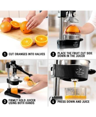 Professional Citrus Juicer + 2 in 1 Lemon Squeezer Complete Set