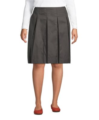 Plus Size Box Pleat Skirt Top of Knee