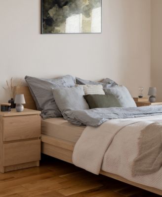 Nauru 8.66" Traditional Petite Ceramic Orb Bedside Table Desk Lamp Two Pack Set, Tapered Drum Fabric Shade 