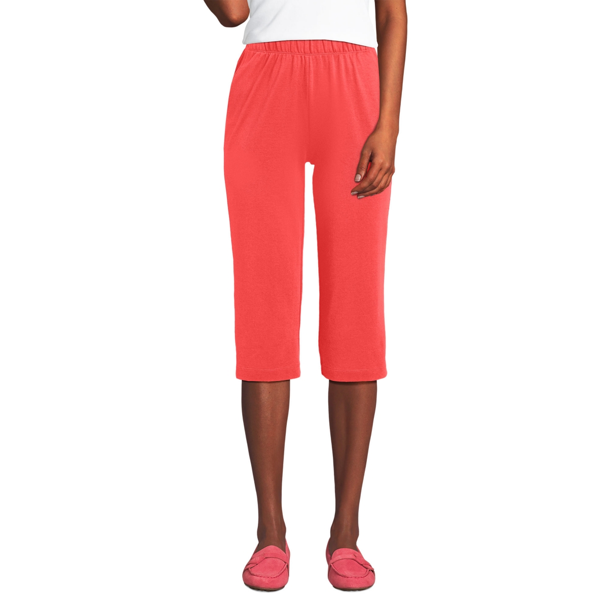 Lands end sport knit crop pants on sale