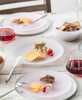 La Jolla Glass Dinner Plates, Set of 4