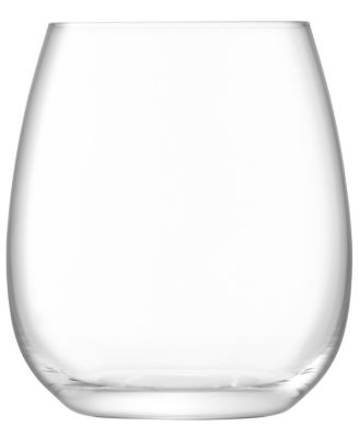 Borough Stemless Glass 15 oz Clear x 4