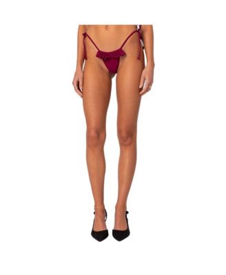 Women's Joelle Ruffled String Bikini Bottom